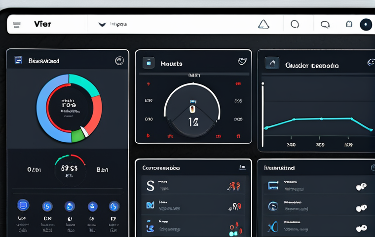 **User-friendly navigation interface:** A clean and intuitive dashboard with clearly structured sections, search bar, visual charts, and customizable elements.