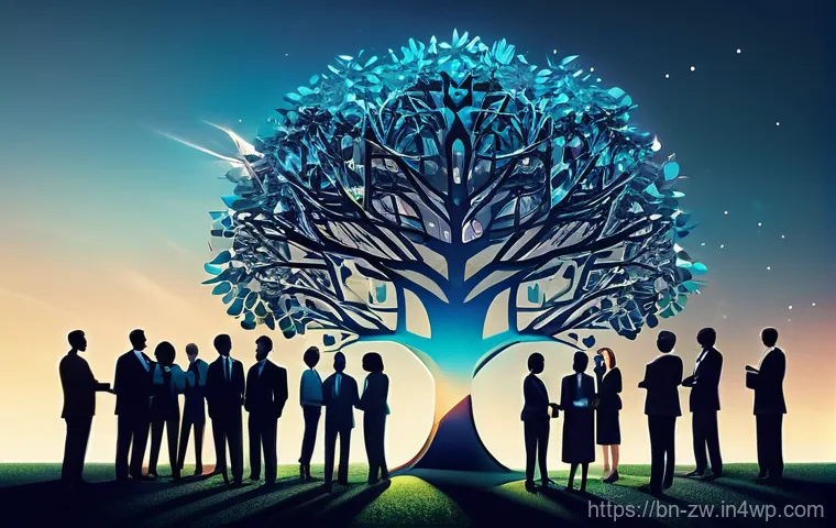 비즈니스 성과와 지식 구조화의 관계 - **Prompt 1: Data to Insight Transformation**
    "A diverse team of business professionals, includin...