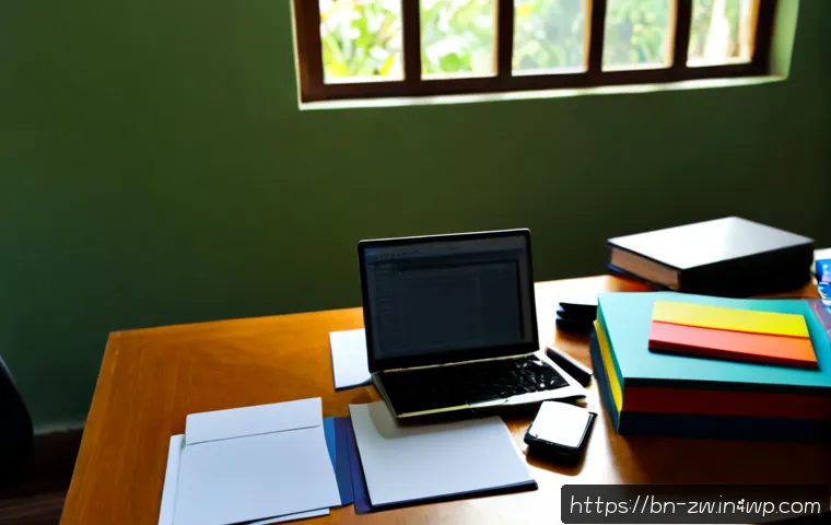 Home 13 지식 구조화 기술의 발전과 미래 - Photorealistic modern study workspace in Dhaka, a Bengali researcher organizing colorful blank index...